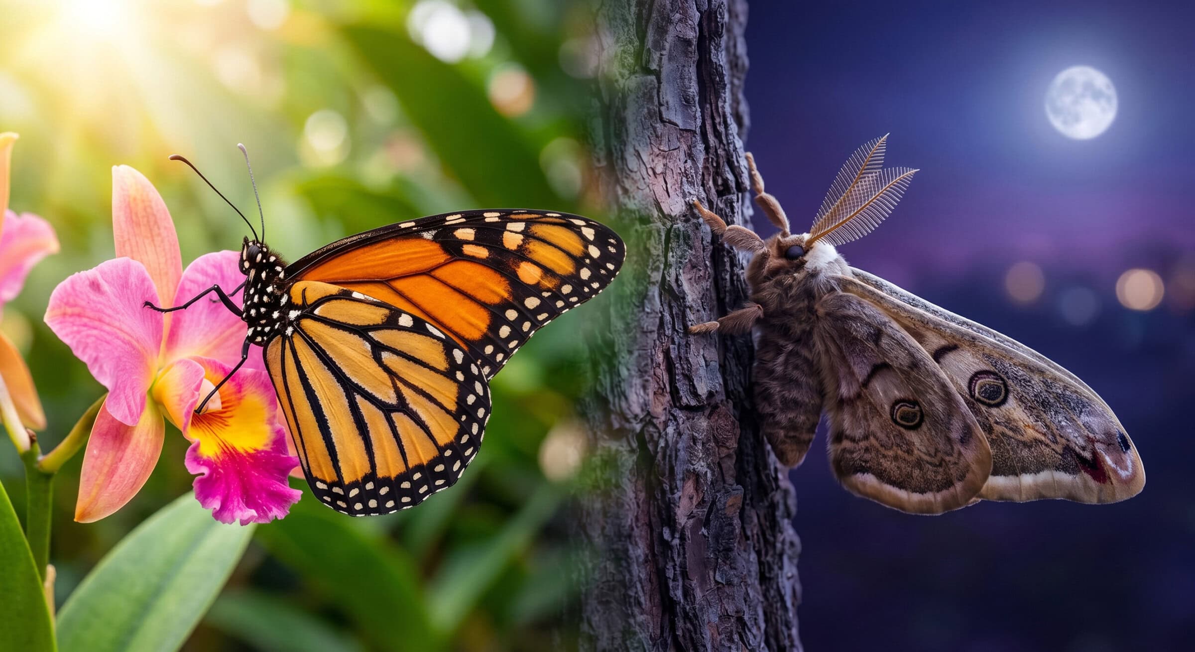 Ćma a motyl – czym się różnią? 5 różnic, których nie znasz